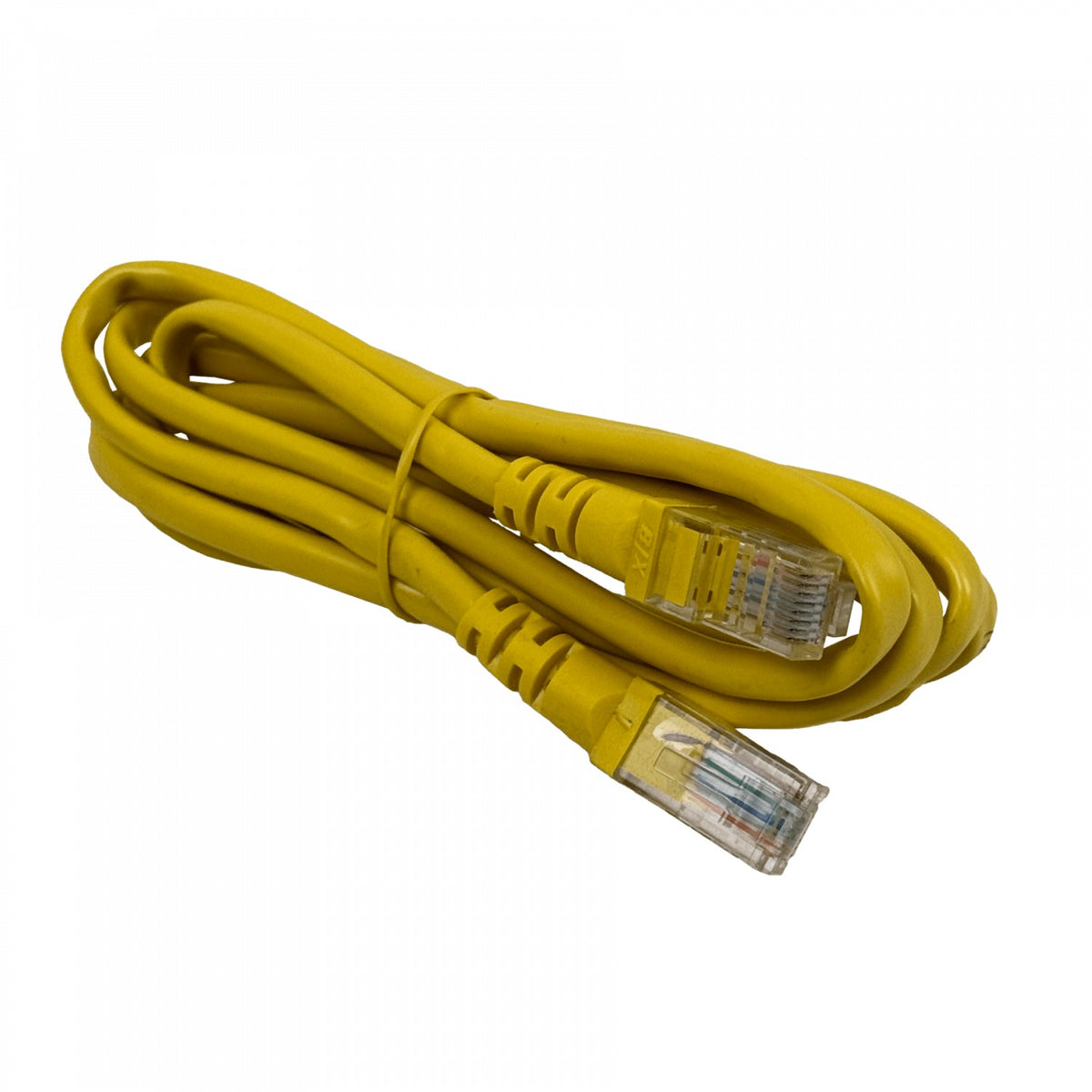 CPM-10L Cable de Conexión Moldeado Multihilo Cat5E Amarillo LSZH de 1 metro