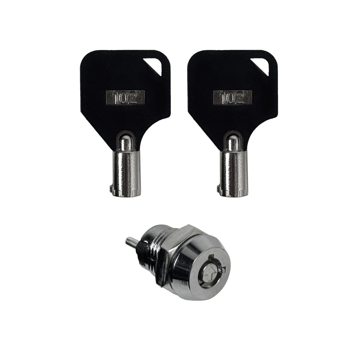 LLAVE-2PIN Cerradura Eléctrica 2-Polos 12mm Interruptor Seguridad Necesita-Soldadura-Cables 0,5A 250V