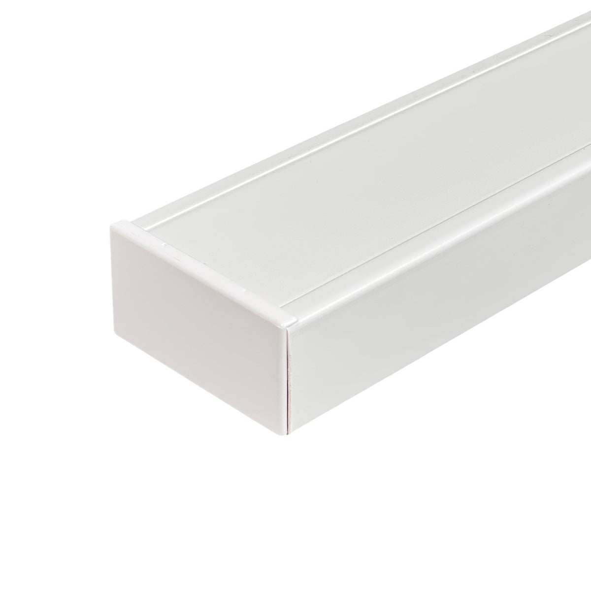 QN1R LINKCHIP 100x50mm Tapa Terminal Recta-Plana Blanca CCA-10050-TFR