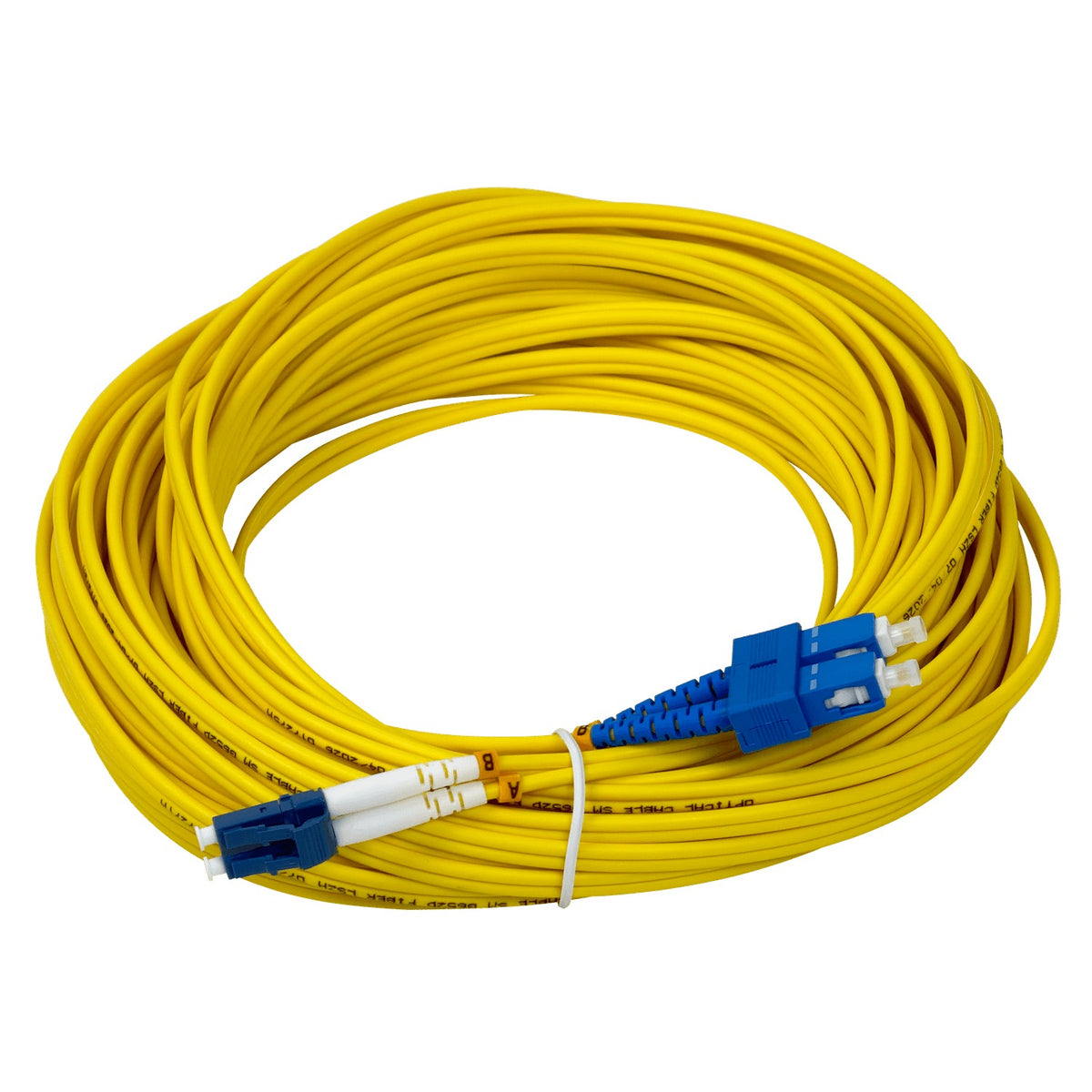 JFSLC15 15mt LC-SC/UPC MonoModo SM Duplex Jumper Cable Fibra 9/125um 3mm