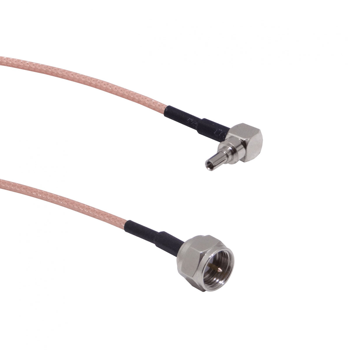 9M1FM-15CM CRC9-M-90º a F-Macho Cable Coaxial RG316 15cm