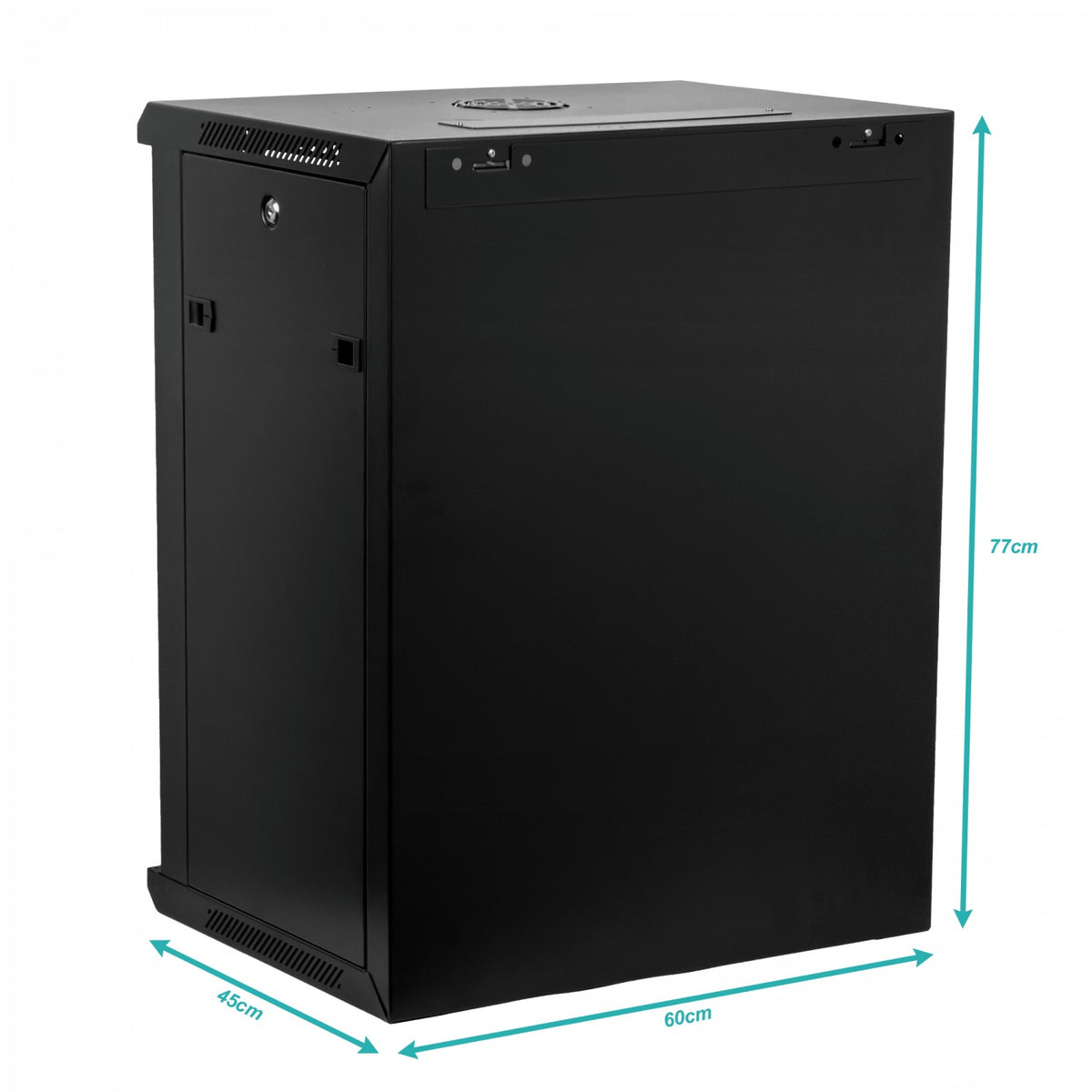 RK15-4L-LIQ LINKMADE SIN PUERTA Armario de Pared 15U 45cm de Profundidad Negro Incluye 2U