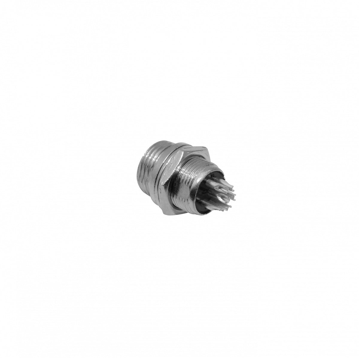 GX12MC-6 6-pin Macho Chasis Conector GX12 Soldable Aviacion