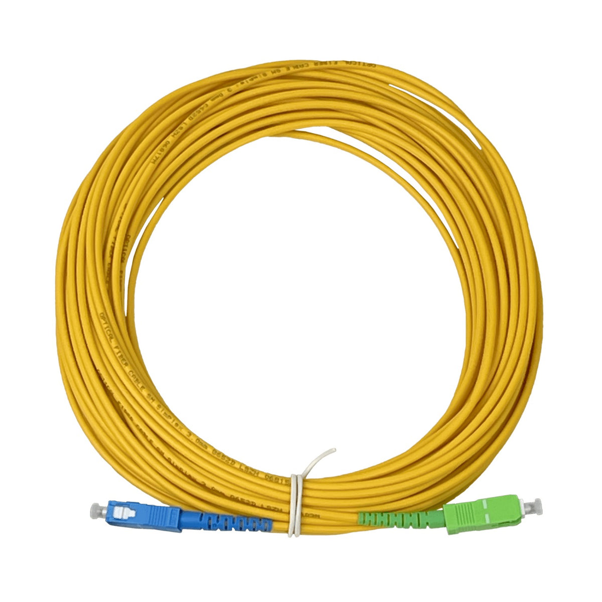 JFSAC15X Cable de Fibra Óptica Simplex Monomodo SM 9/125um de 3mm SC/APC a SC/UPC 15 Metros