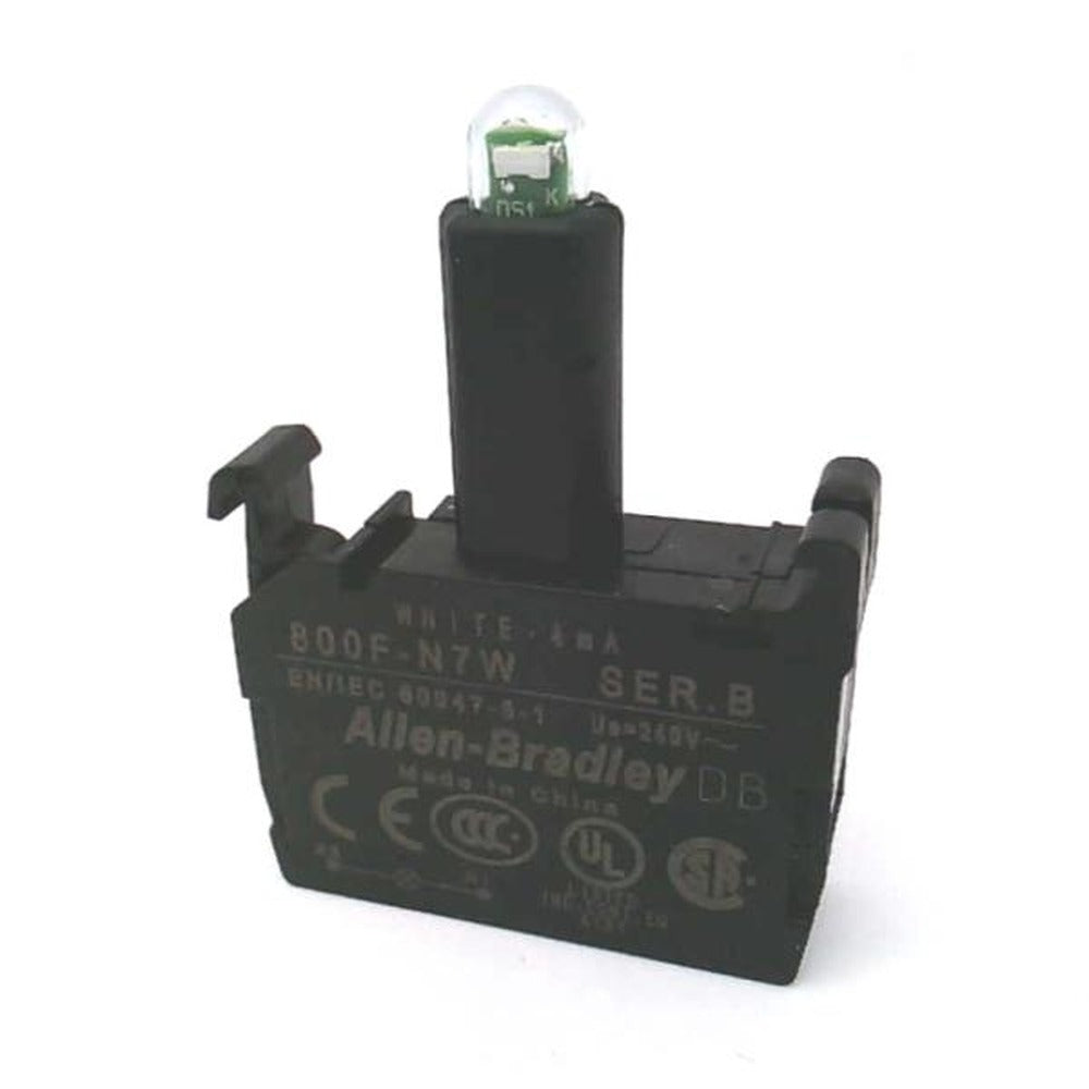 Módulo LED Integrado Allen-Bradley 800F-N7W 208-240V AC Blanco