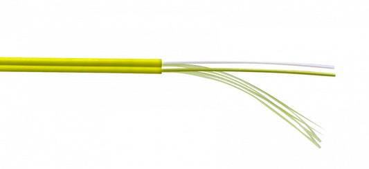 CFSZ2 Cable de fibra óptica monomodo dúplex tipo Zipcord de 1 metro, cubierta LSZH de 3,0 mm y núcleo 9/125 µm