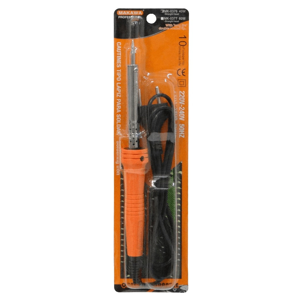 CAUTIN-40 MAKAWA Soldador 40W 220-240VAC cable-1metro para estaño MK-0376
