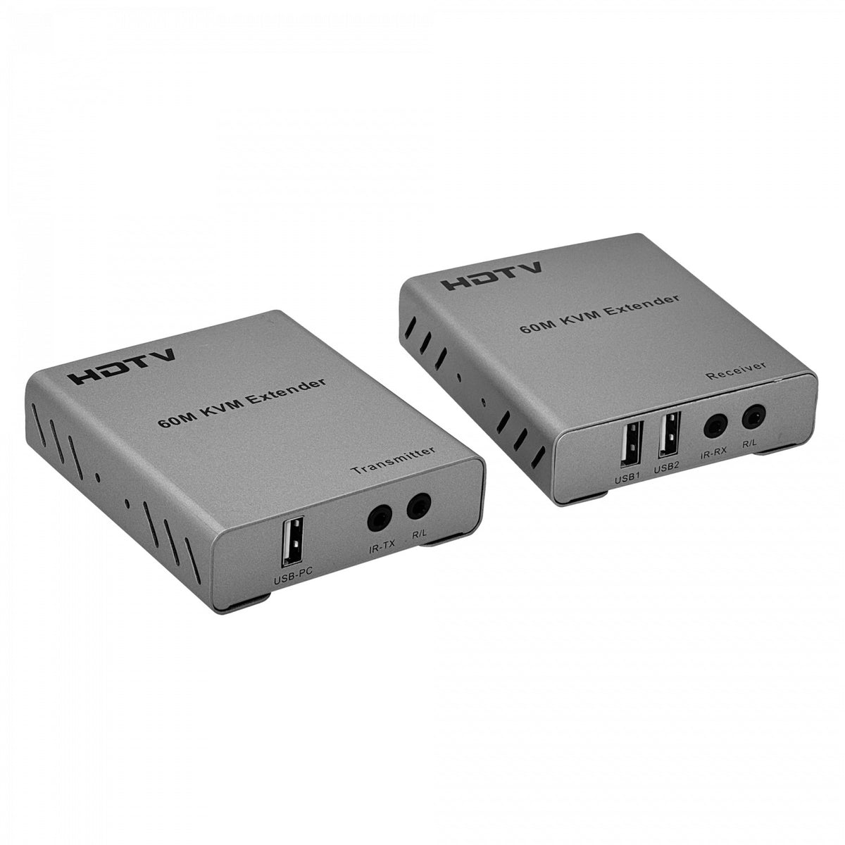 KVM-HU Extensor KVM HDMI más 2 USB 1080p sobre cable UTP CAT5E/CAT6 hasta 60 metros mediante un solo cable RJ45
