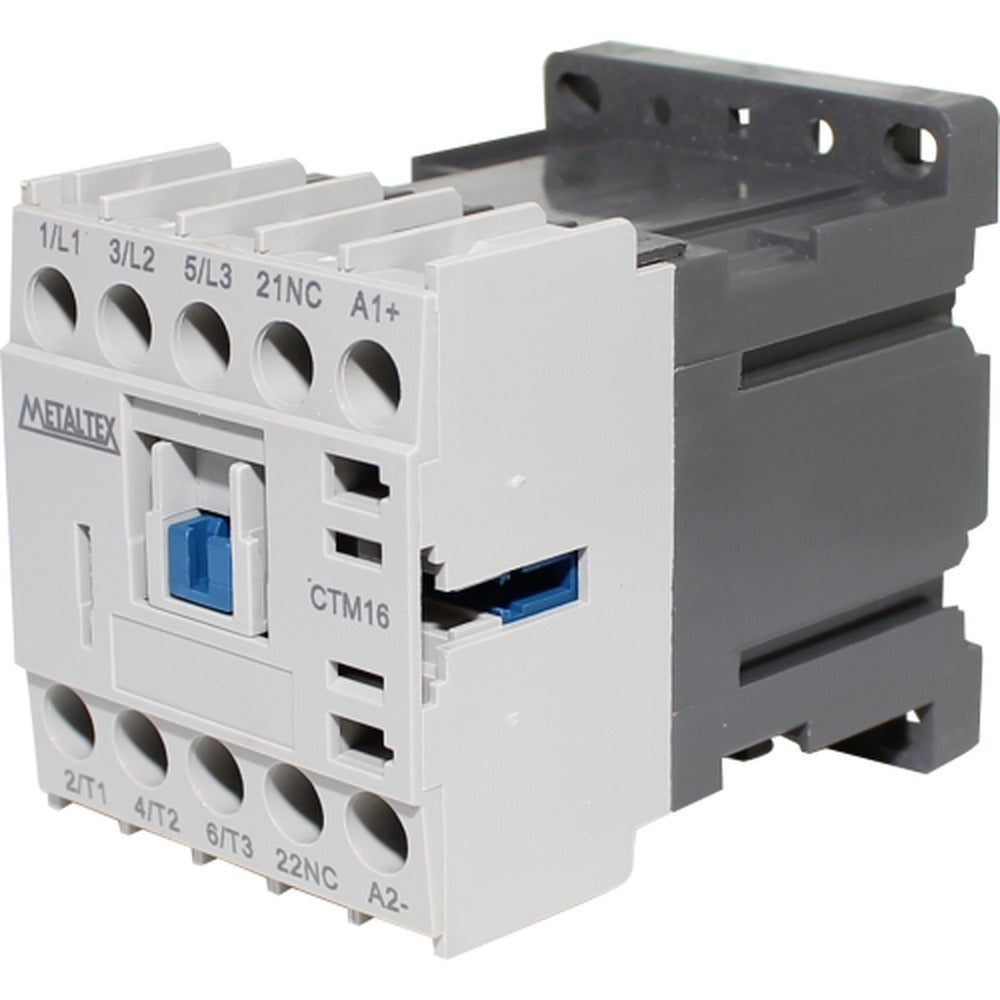 Mini contactor tripolar 15A AC3 serie CTM16 - 1NA - 24VAC