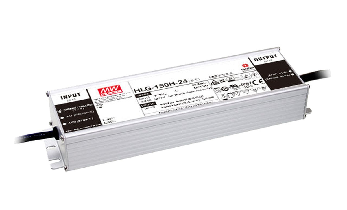 Driver LED carcasa metálica voltaje 150W HLG-150H - A - Ajuste Potenciómetro (Io) - 30V