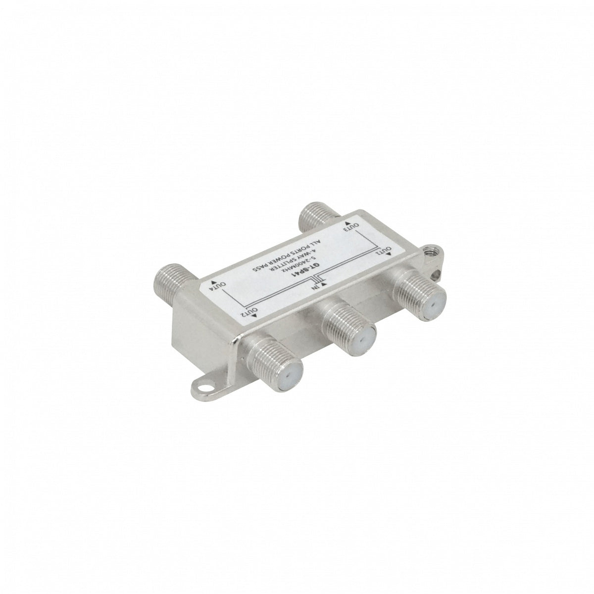 F-4X1 1-F-H 4-F-H Repartidor divisor 1 entrada 4 salidas 5-2400MHz para TV Coaxial RF GT-SP41