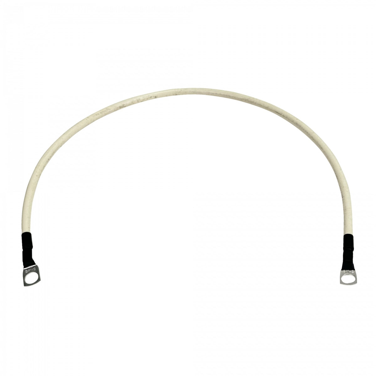 BTW158 Cable 50cm 13,3mm² Calibre 6AWG Blanco 8mm-Diámetro-Terminal 0,5 metros