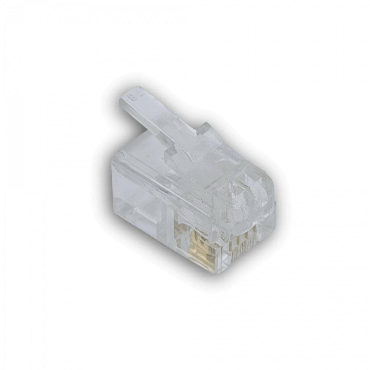 RJ9-10U 10 Piezas RJ9 RJ10 RJ22 Macho 4P4C-7,7mm Conector para Auricular Crimpable