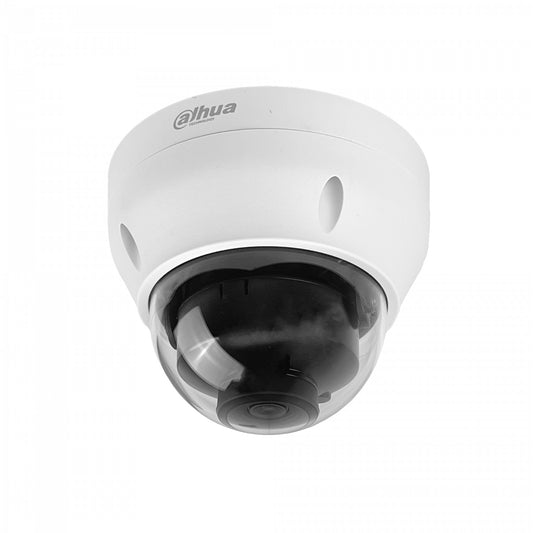 1431R DAHUA Cámara domo fija de 4 megapíxeles, lente 2,8mm, protección IP67 contra polvo y agua, resistencia antivandálica IK10, alimentación PoE, visión nocturna infrarroja de 30 metros, funcionalidades inteligentes