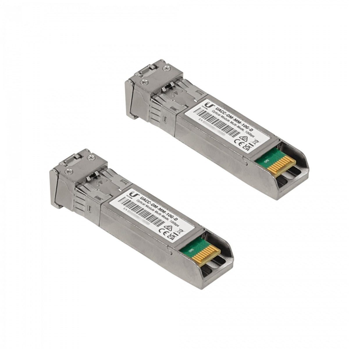 UF-MM-10G. Módulo de interfaz 2 unidades SFP+ multimodo 10Gbps 300 metros 850nm 2-LC DDM UACC-OM-MM-10G-D UACC-OM-MM-10G-D-20 UBIQUITI