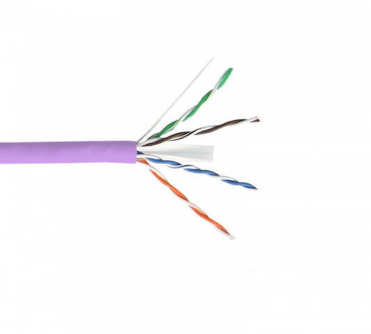 CBLL-UL LINKMADE LSZH Violeta CAT6 UTP 300mt Monofilamento Cobre Bobina Cable Taiwan