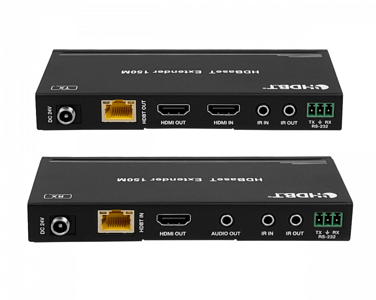 HDMI-150U. Extensor por UTP Cat5e/6 de 150 m para HDMI+IR 1080p, 1 entrada HDMI/2 salidas, incluye fuente 24 Vcc