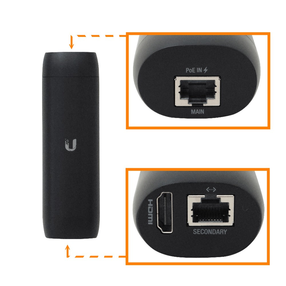 UFP-VIEWPORT. Interfaz de usuario Visor 4K a 30 cuadros por segundo 16-Cámaras 2-1000 1-HDMI requiere-PoE-af Procesador-QCS605 UP-VIEWPORT UBIQUITI