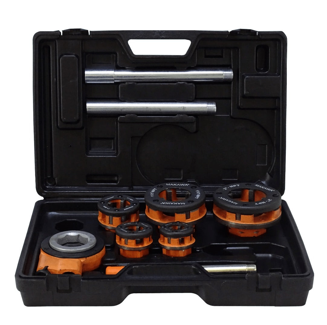 MK-0537 MAKAWA Terraja 1/2 a 2 Pulgadas Juego de Herramientas para Roscar Tubo EMT