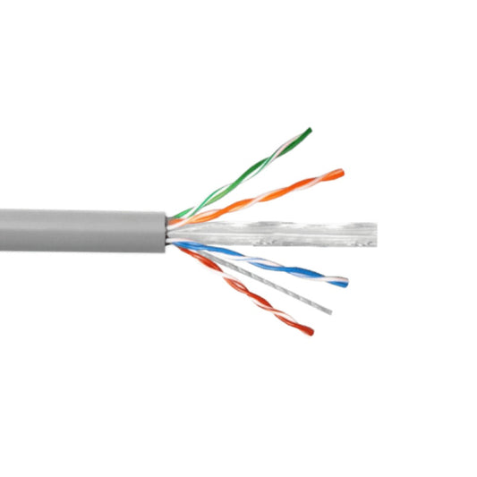 CB6T-UGH TRIMERX CABLE UNIFILAR DE COBRE CAT6, CALIBRE AWG23, CUBIERTA GRIS, 305 METROS, TIPO CM