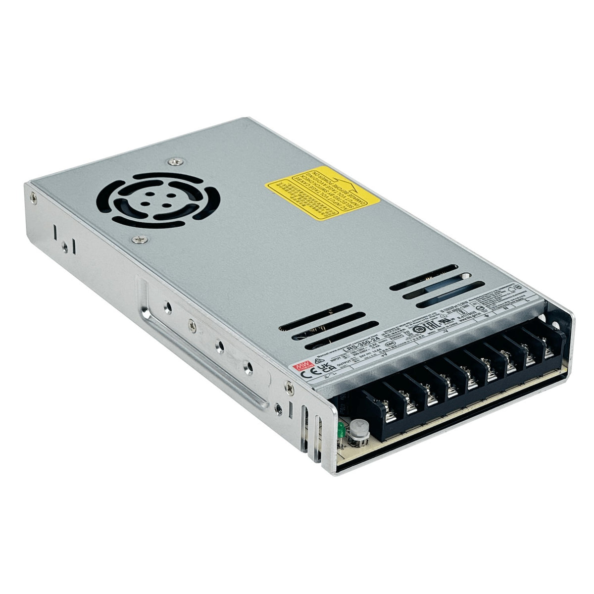 LRS-350-24 Fuente de alimentación conmutada metálica MEANWELL de 350 W, salida ajustable de 24 V y 14,6 A, con ventilación
