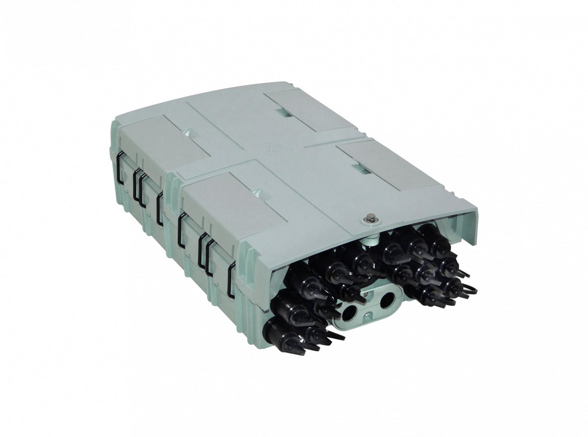 BOX-X16 Blanca 16-OptiTap 16-SC IP65 2-Estopa Caja Fibra NAP req-JXSXX miniSC