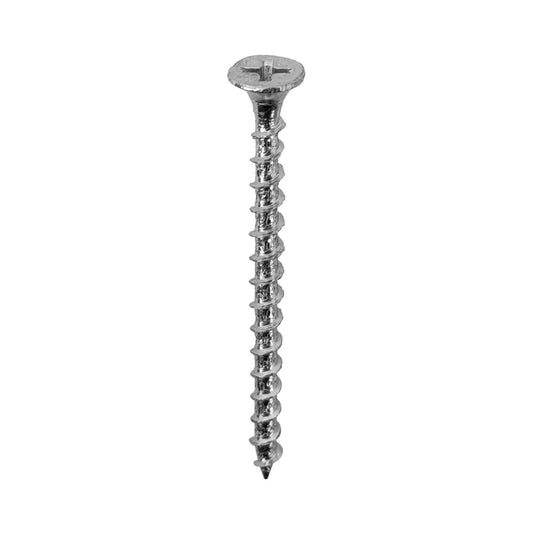 YUP6-16 100 unidades 6 x 2 Longitud-51mm Plateado Tornillo para Placa de Yeso Punta Cruz 2,0p