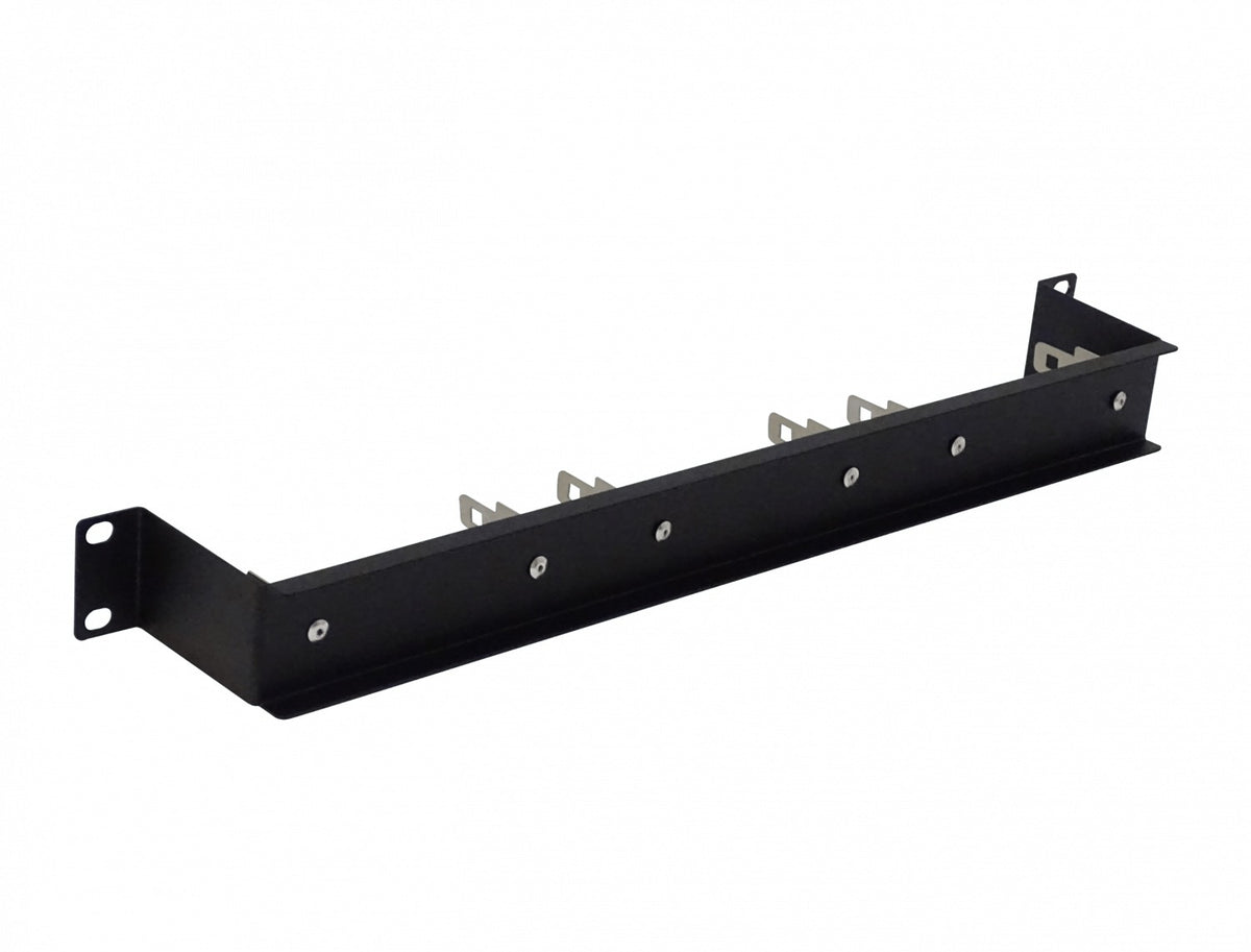 FRAME1U Bastidor metálico de 1 unidad de rack para 30 pares con soporte y ordenador, ancho 22 mm, 3 regletas KRONE