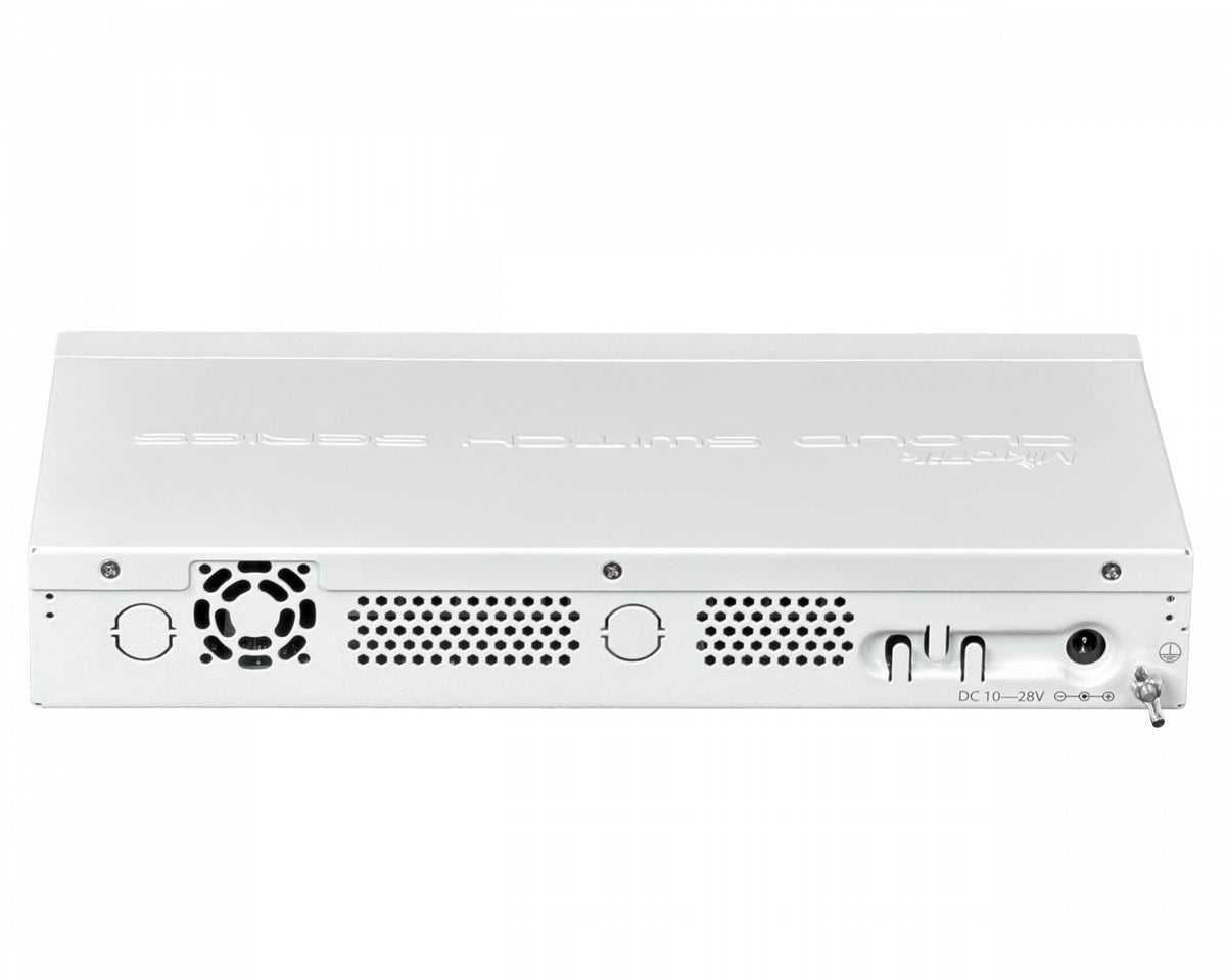 CRS326-24G-2S+IN MIKROTIK Enrutador de Capa 3 y Switch 24 Puertos 1000Base-T 2 Ranuras SFP+ 10G Puerto de Consola Licencia L5 Sobremesa