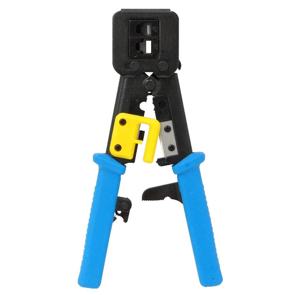 CRIMP-EZ Tenaza ponchadora profesional para conectores RJ45, RJ12 y RJ11, compatible con fichas 6 y 8 posiciones