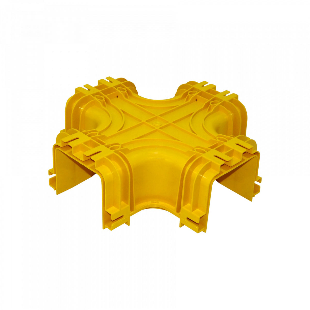 CCA-120-X 120x100mm Empalme Cruzado Horizontal Amarillo PC+ABS LSZH Conector Hembra