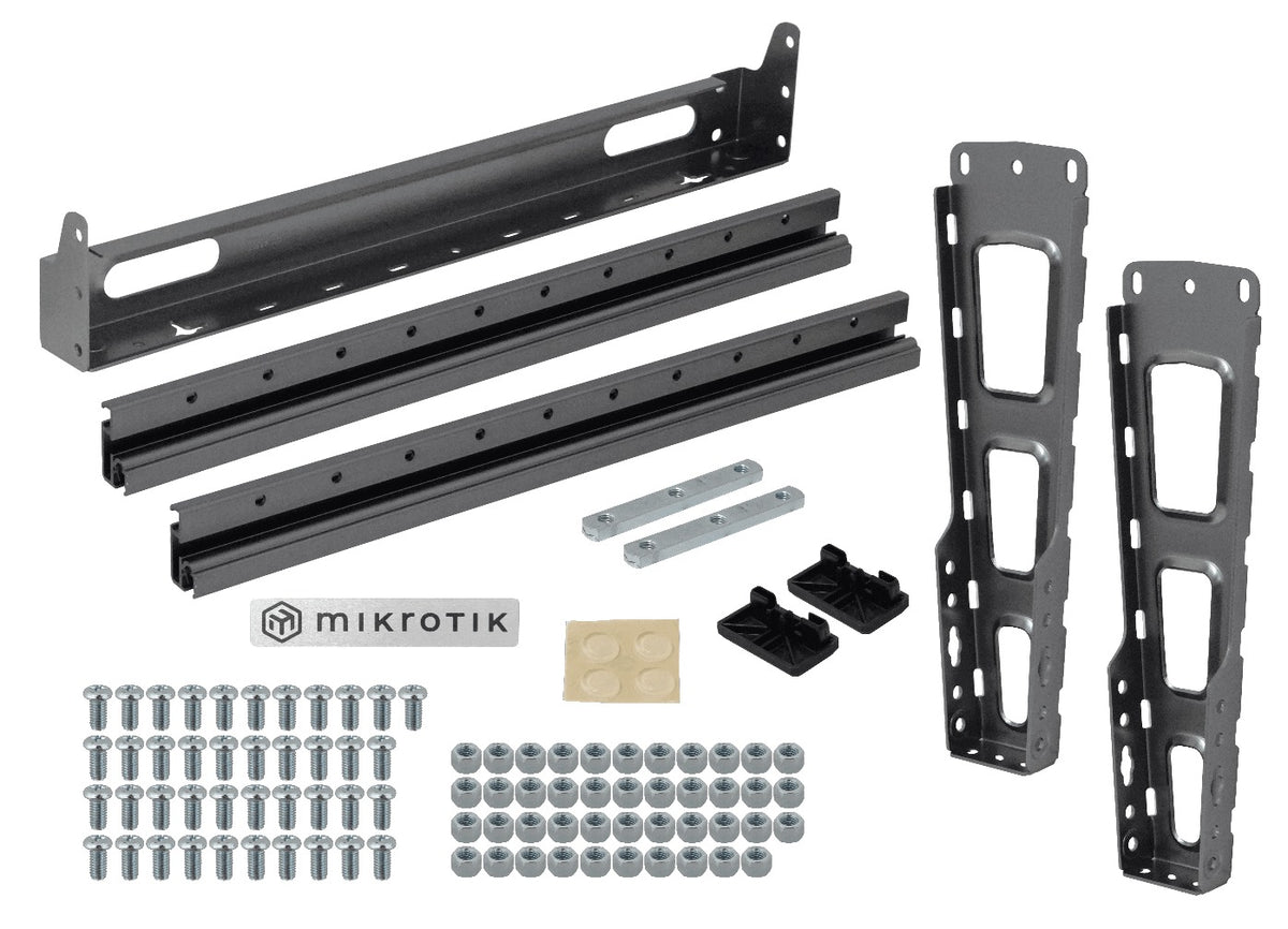 SR-10U MIKROTIK Rack Simple Negro 2-Postes 507mm-Altura Desmontable SR-10U