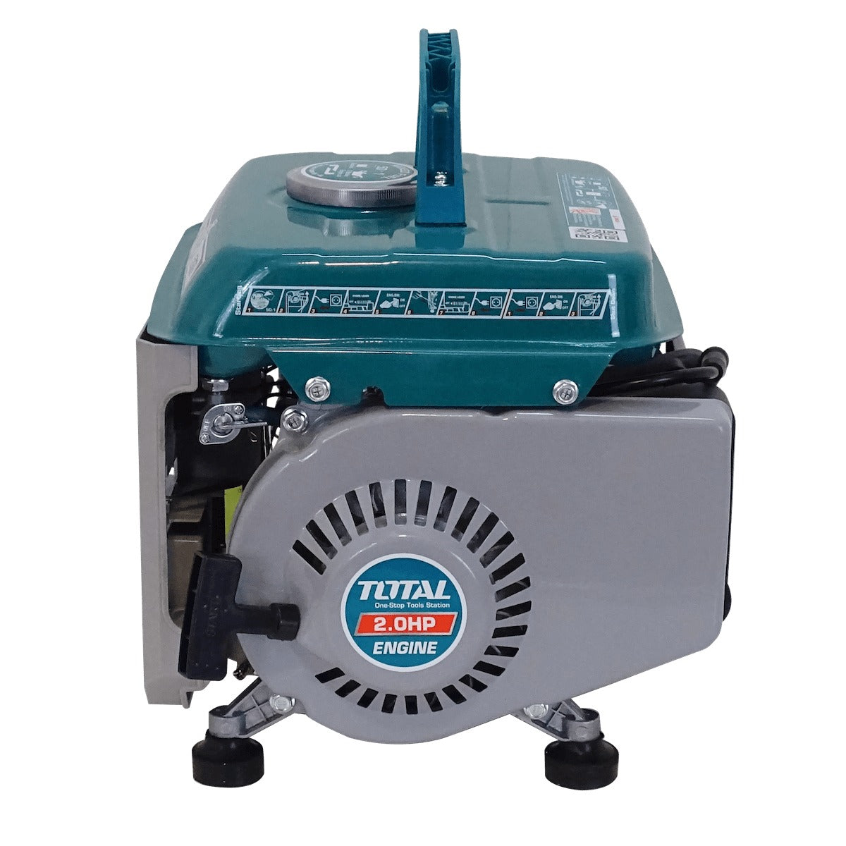 GENE-8 TOTAL 800W Generador a Gasolina de Arranque Manual, 3000rpm, Depósito de 4 Litros, Salida 220-240VAC
