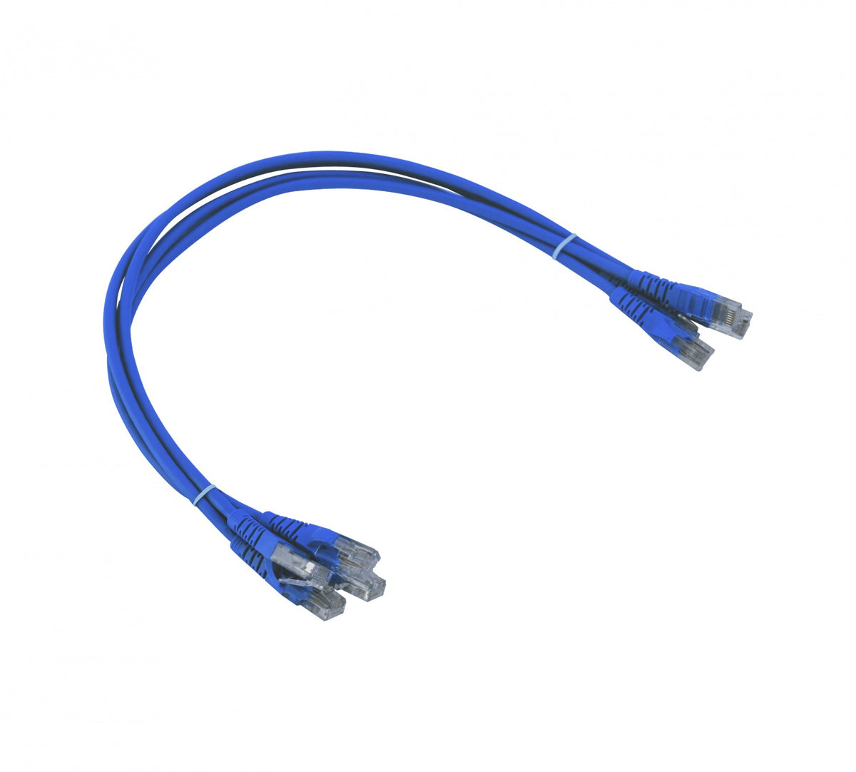 CP6A-05-4 LINKMADE 4 unidades 50cm CAT6 Azul LSZH Cable de parcheo inyectado 4x0,5 metros