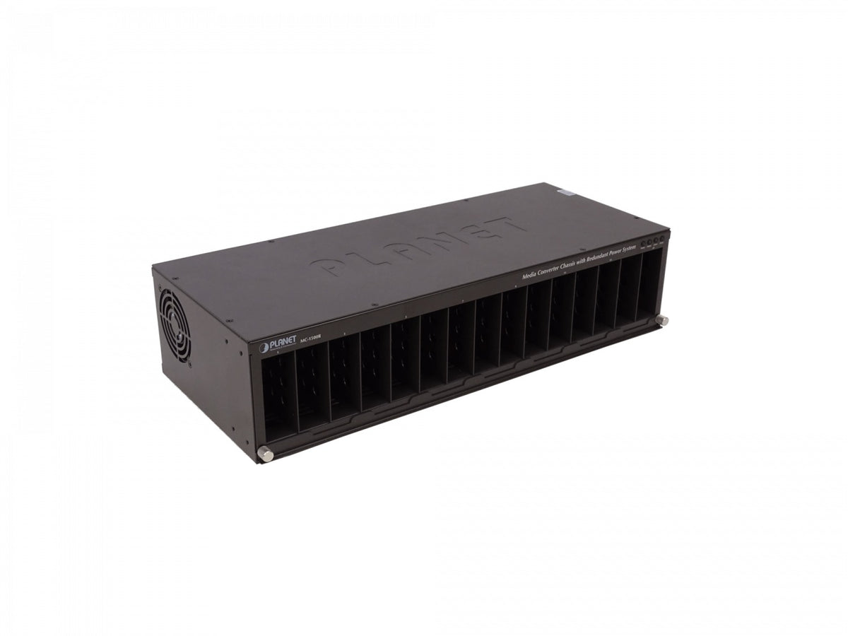 MC-1500R PLANET Bastidor Convertidor de Medios de 15 Bahías para Instalación en Rack