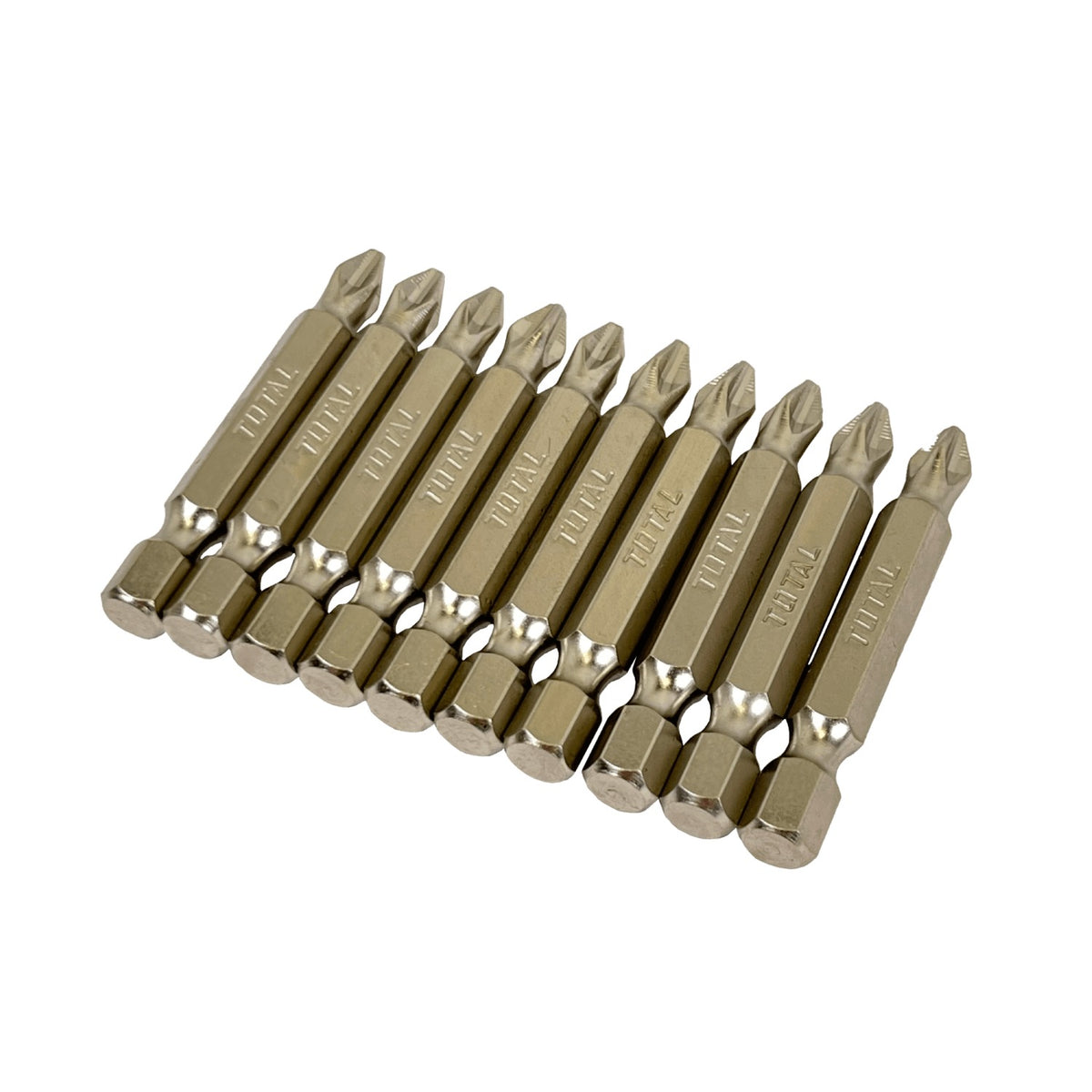 SET-10PH2 TOTAL Kit Punta Destornillador Phillips PH2 Sencillo 10unidades PH2x50mm TAC16PH223
