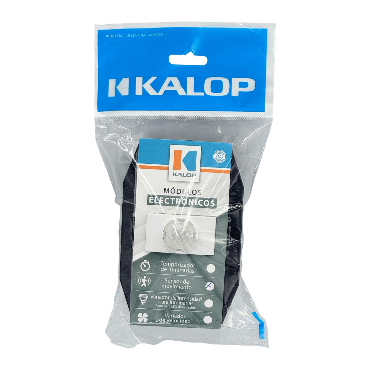 KEP-MOV Sensor de Movimiento KALOP Blanco 200W 10s-8min 220V para Bastidor KL40552