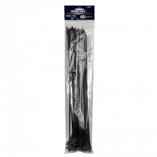 CV-44N Paquete de 50 Unidades Sujetacables de Nailon Negro 400x4.8mm Brida Plástica 4.8x400mm