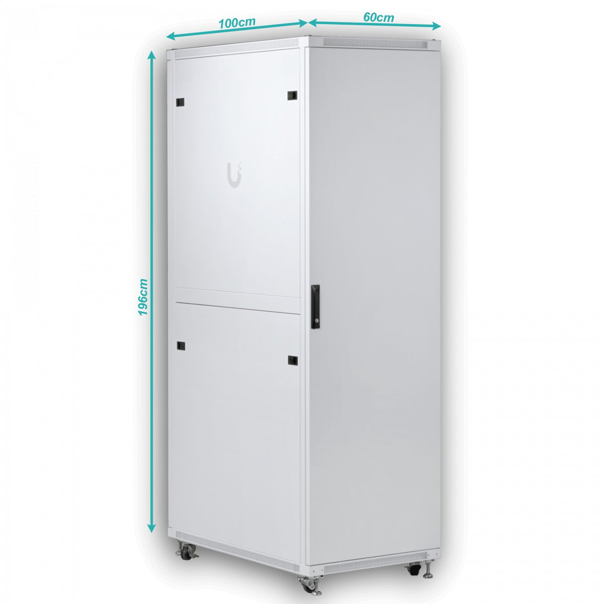 URK42-10V UI Armario Puerta-Cristal 42U 1000mm 100cm-Profundidad Rack Blanco Ventilador UACC-Rack-42U-1000-G UBIQUITI