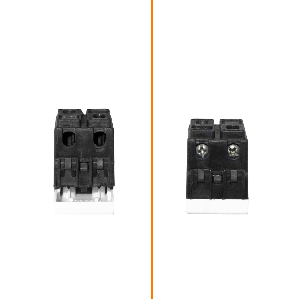 KEP-B Interruptor bipolar blanco KALOP de 4 pines, tamaño 9/12, 10A 250V, requiere base KEP-A, modelo KL40175