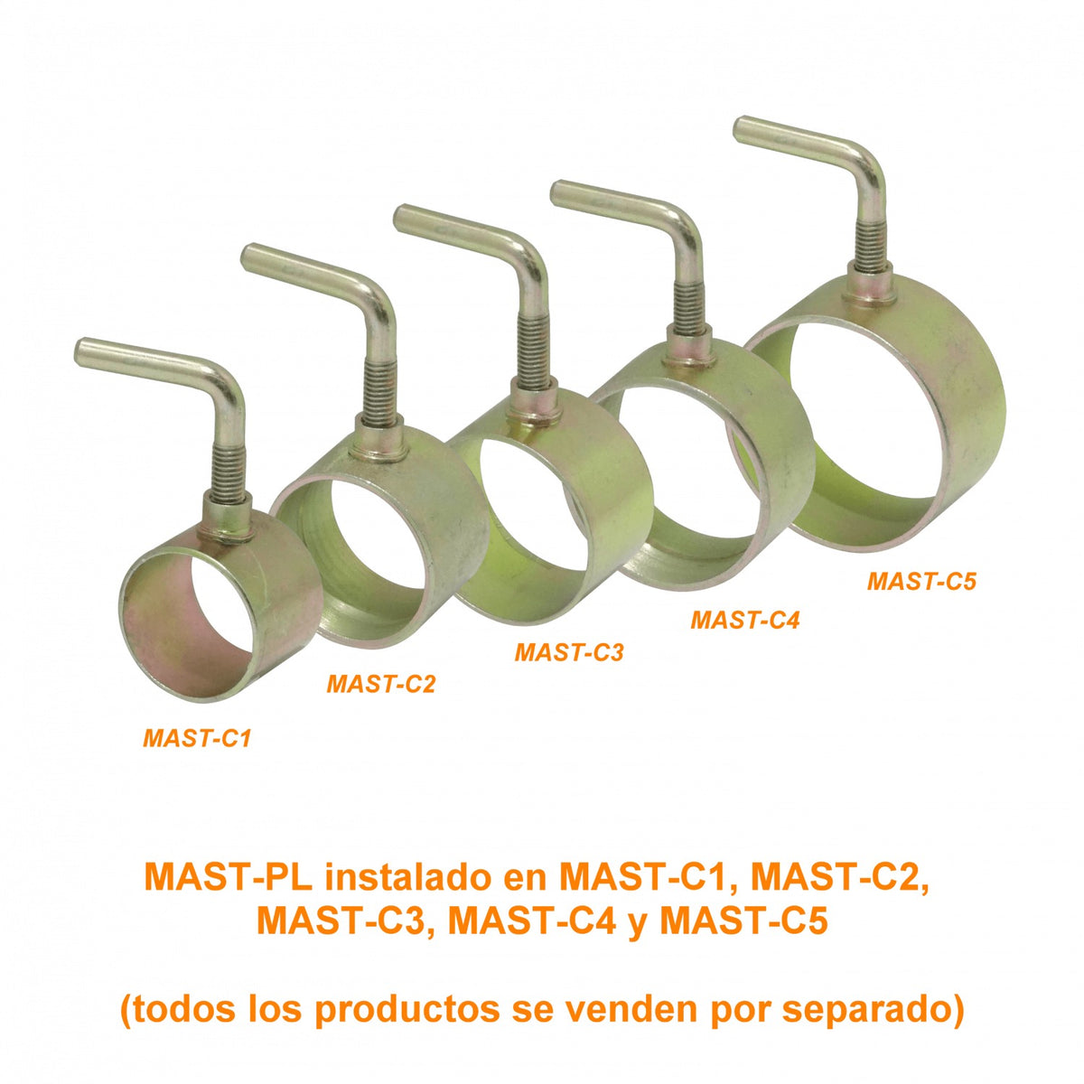 MAST-PL LINKMADE Herramienta de Giro 90º con Repuesto de Hilo para Sujeción de Mástil a Base