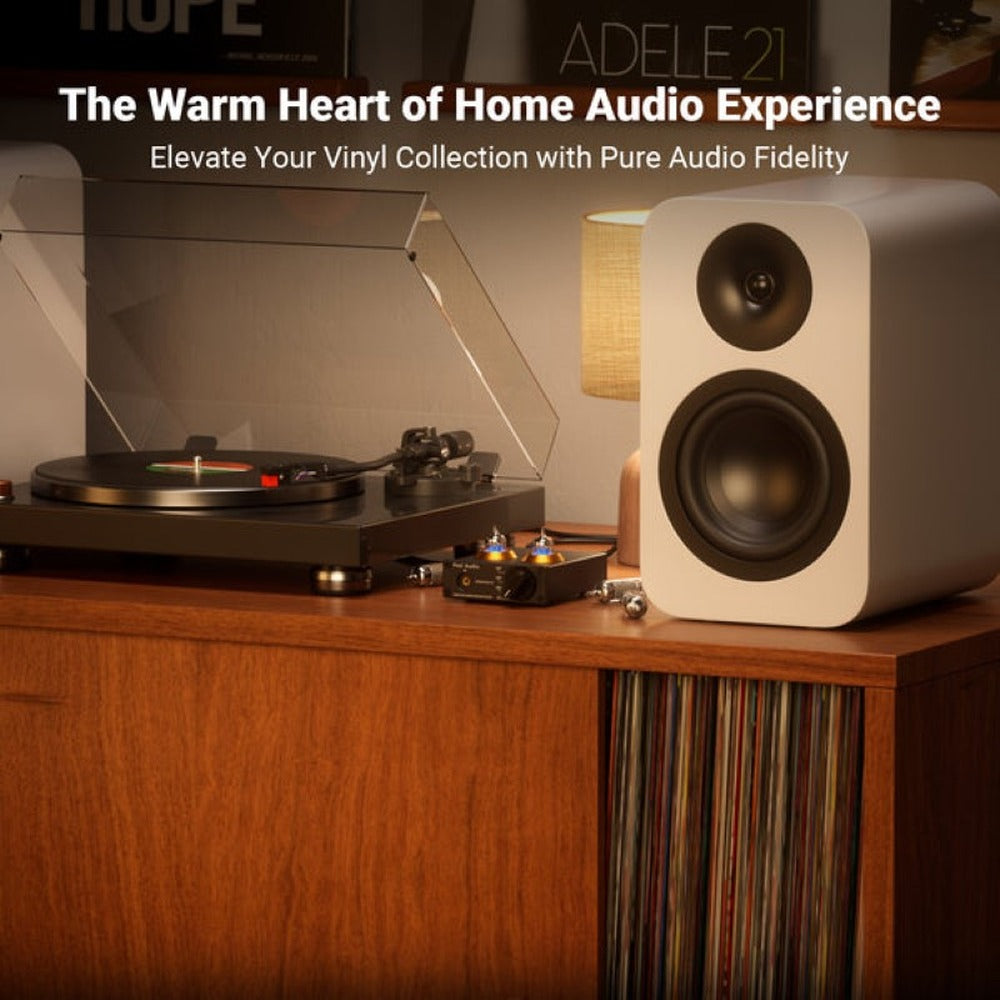 Preamplificador valvular de fono MM de alta fidelidad para giradiscos – Fosi Audio Box X2