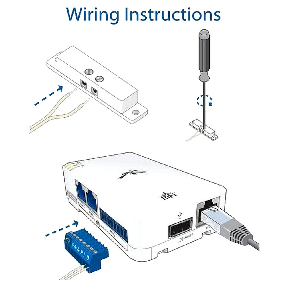 MFI-DS. UI Sensor de Apertura para Puerta MFI 20MM SPST Magnético Incluye Cable de 5 Metros MFIDS. UBIQUITI