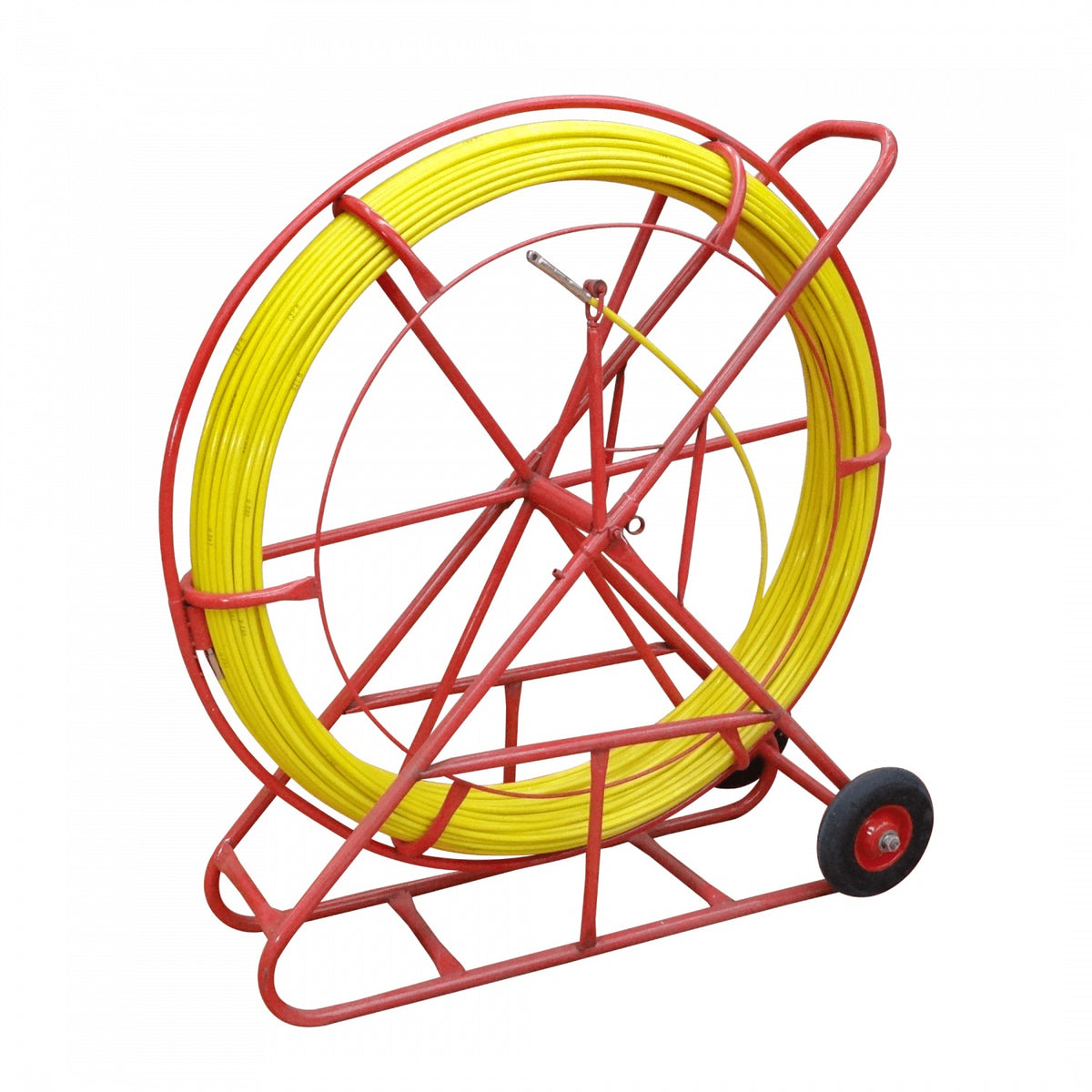 LAUCHA-300 300mt 11mm c/Carrete c/Ruedas FibraVidrio/PE Pasacables Laucha