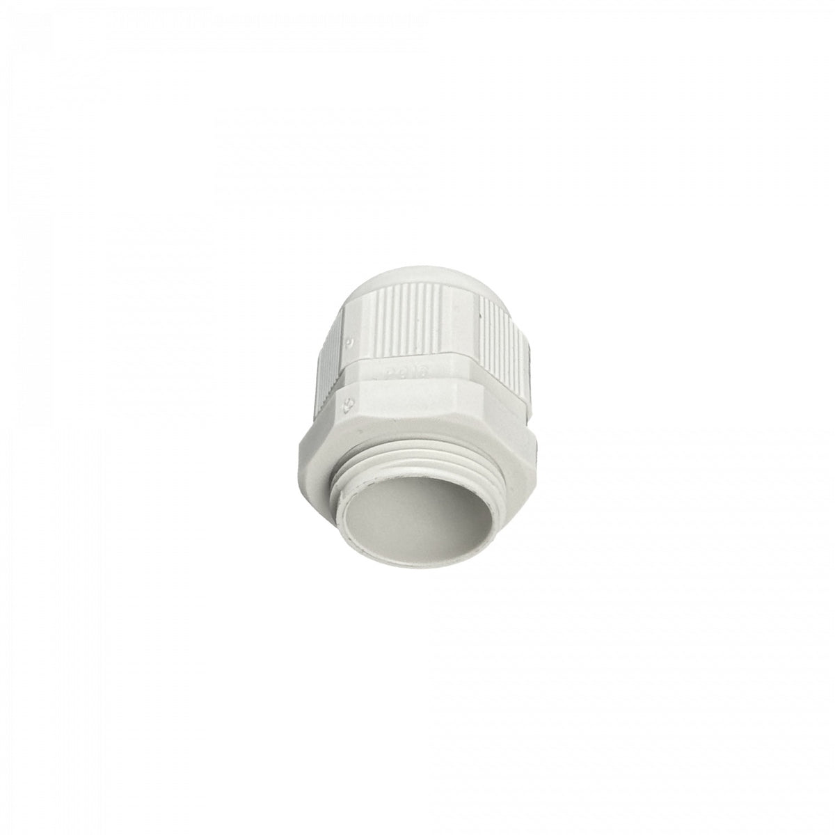 PG-16 Prensaestopas de PVC blanco con contratuerca para cable de 10 a 14mm