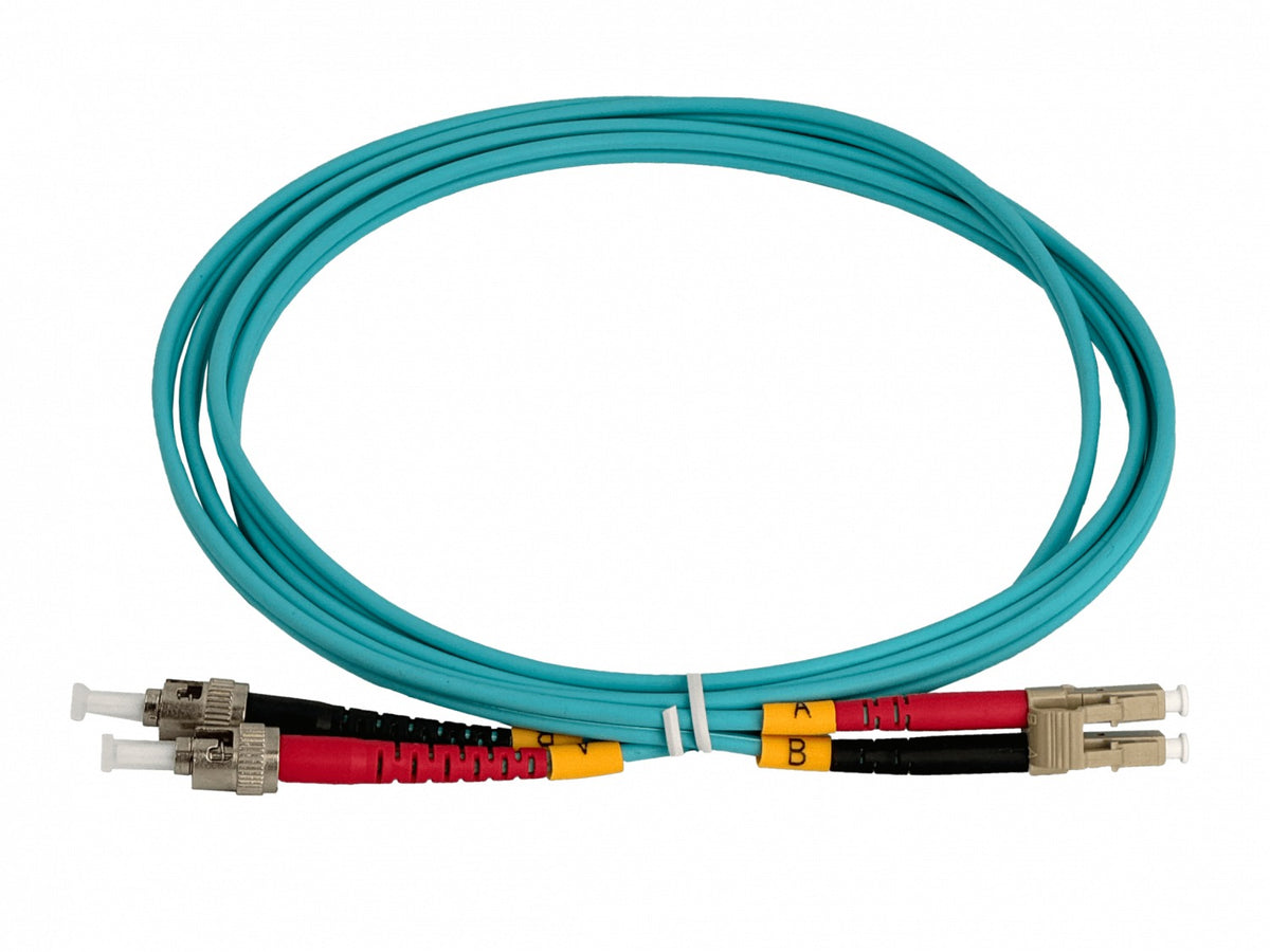 JF3LT2 2 metros LC-ST OM3 Multimodo MM Dúplex Cable de Fibra Óptica 3.0mm 50/125µm