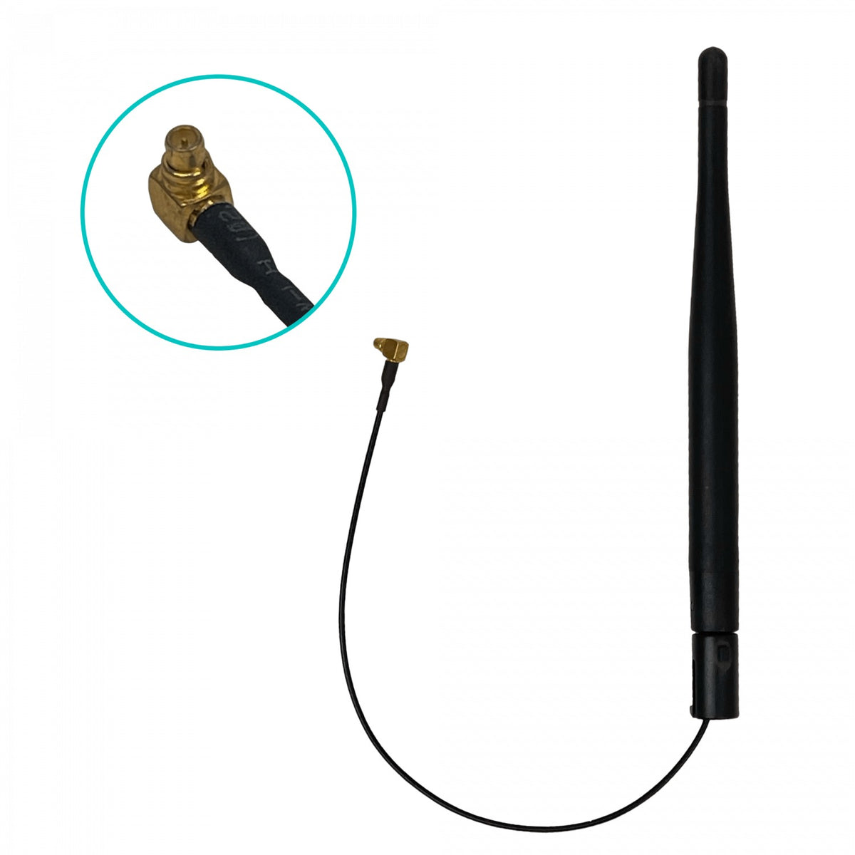 ACSWIM MIKROTIK Antena Omnidireccional 4dBi 2,4GHz-5,8GHz con Conector MMCX y Cable de 15cm