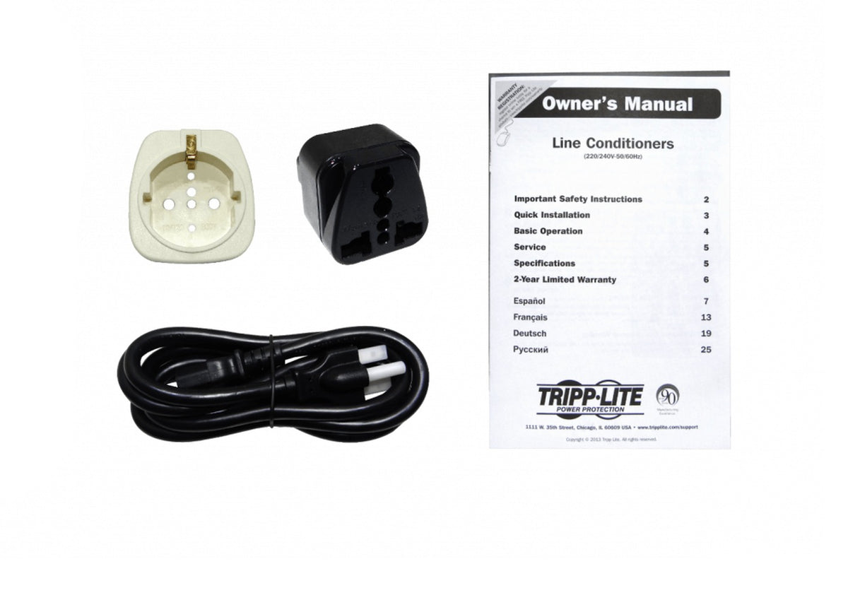 LR2000 TRIPPLITE 2000W Estabilizador de Voltaje 6 tomas C13 Rango 168-278VAC