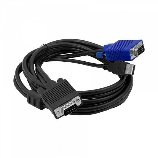 ECAB-2 Cable KVM MINITAR 1,8 metros para consola ERU-8 con conectores USB y VGA ECAB2043-1.8M
