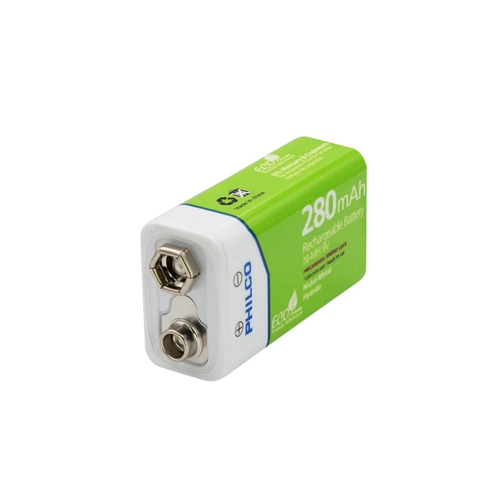9V-280 PHILCO 9V 280mAH Pila/Bateria Recargable Ni-MH 42ULX92800